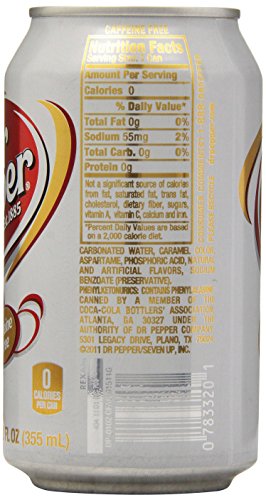 12 Fl oz Caffeine Free Diet Dr Pepper (pack of 12) Z663