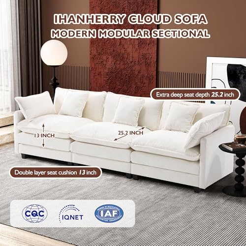 Grey U Shaped Modular Sectional Couch with 2 Ottoman X942707