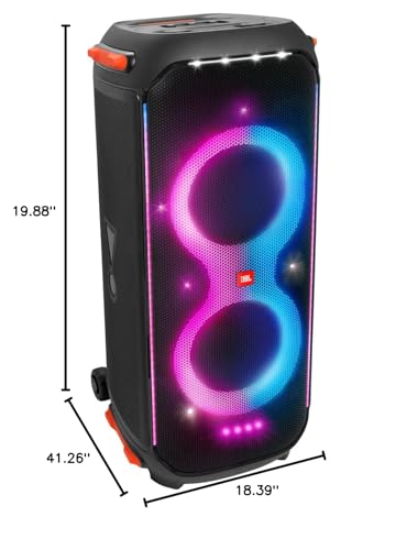 Black Party Speaker with Handle Wheels J995