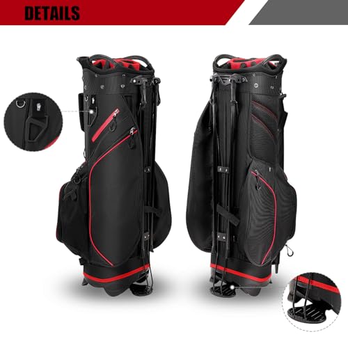 Navy 14 Way Divider Lightweight Golf Stand Bag with Dust Cover D266865