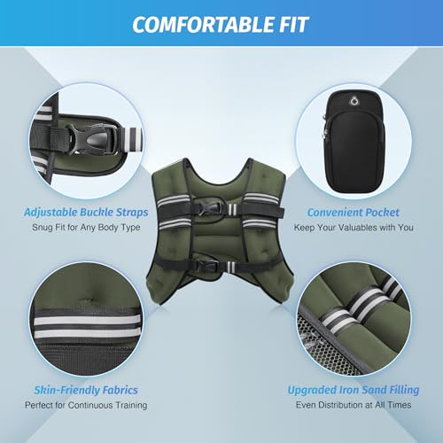 Weighted Vest with Reflective Stripe C18211