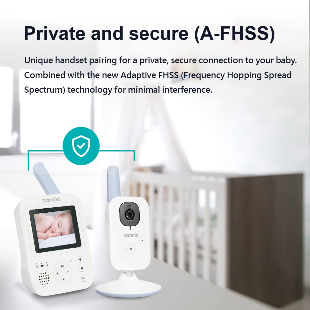 Video Baby Monitor with Camera and Audio, Auto Night Vision, Non-WiFi B560