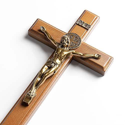 10.7 Inch Wooden Wall Cross Z479