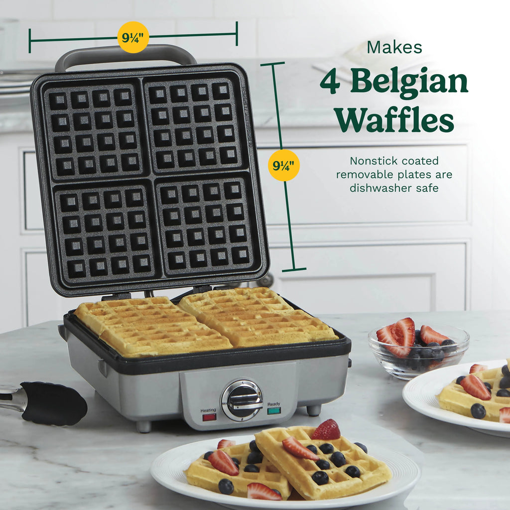 Belgian Waffle Maker with Pancake Plates T818