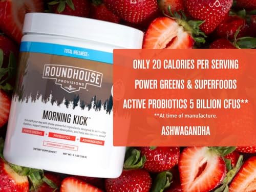 Zero Sugar Greens Superfood Powder Supplement, 30 Servings (Strawberry Lemonade) M58332
