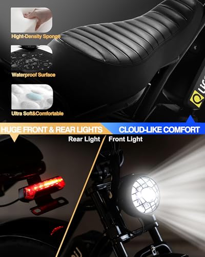 1500W Peak Motor 20" Fat Tires 28MPH Electric Bike with Dual Suspension & Brakes B95332