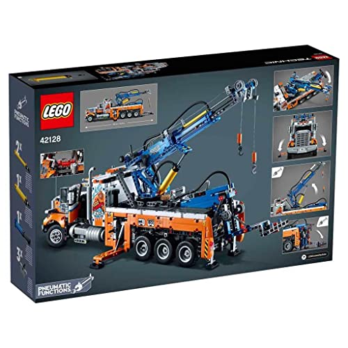 Heavy-Duty Tow Truck with Crane Building Set D81562