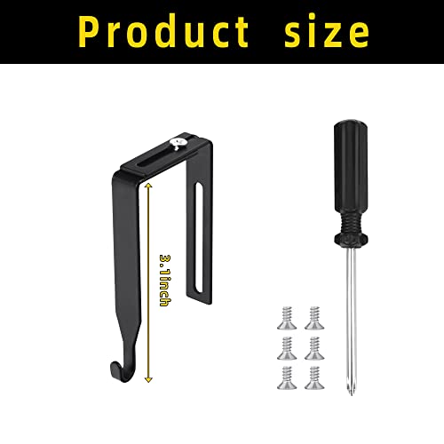 12 Pcs Adjustable Metal Cubicle Wall Hooks with Cross Screwdriver S602