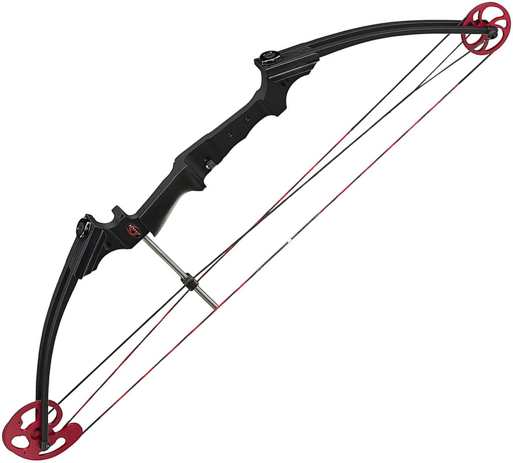 Black Compound Bow with Adjustable Draw Length 15"-30" and Adjustable Draw Weight 10-20 Pounds for Left-Handed (2 Pack) V8562