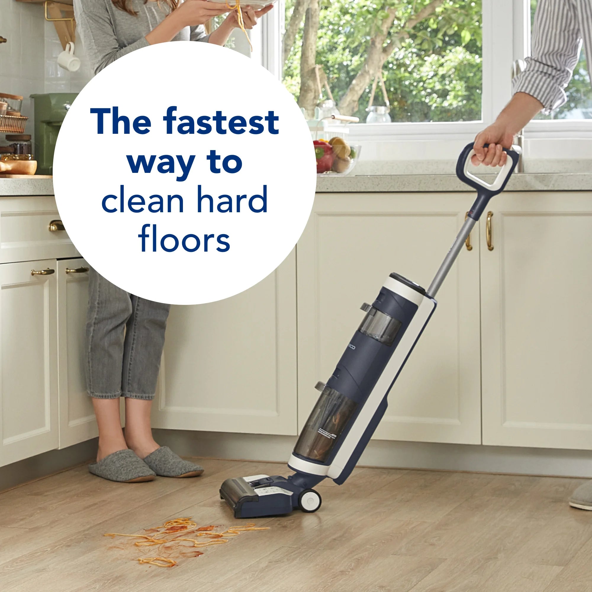 Blue Cordless Wet Dry Hard Floor Vacuum Cleaner B6870