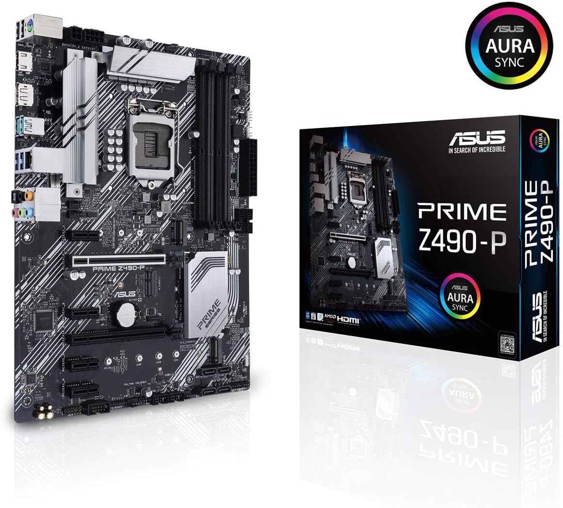 ASUS Prime Z490-P LGA 1200 ATX Motherboard Y22173