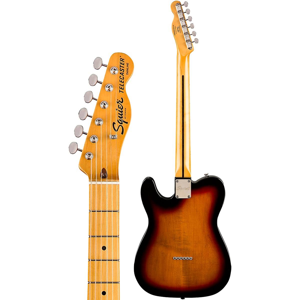 3-Color Sunburst Telecaster Thinline Electric Guitar Y191113