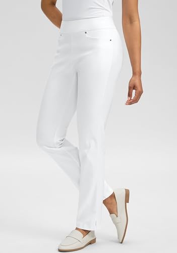 Women's High Waisted Stretch Straight Leg Golf Pants with 3 Pockets A7346