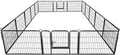 24” Tall Foldable Heavy Duty Metal Pet Playpen 16 Panels Q3106