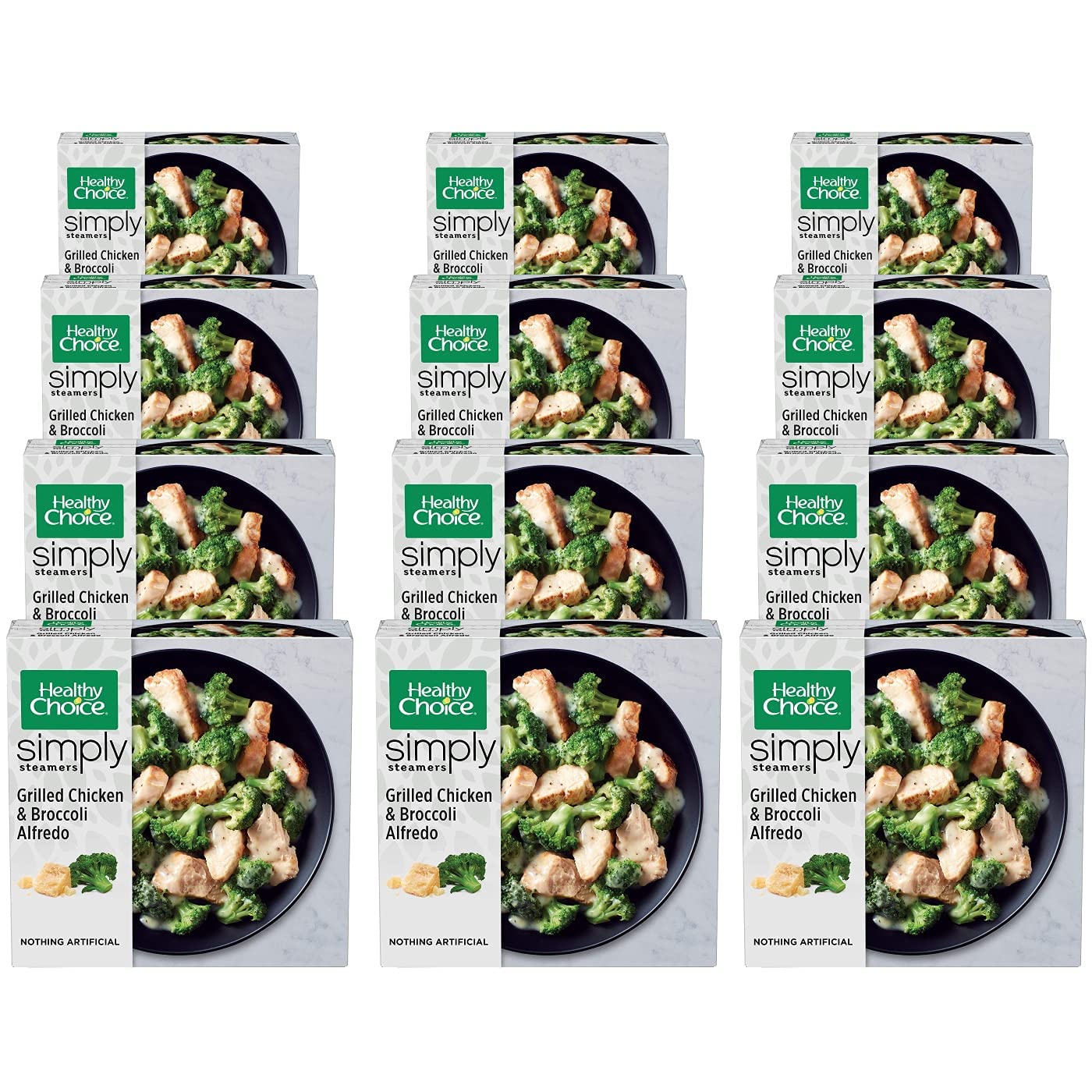 Grilled Chicken Breasts & Broccoli Alfredo Frozen Meal, 12 Pack (9.15 Oz Each) U8227