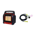 Portable Propane Heater and Adapter Hose with Regulator E83524