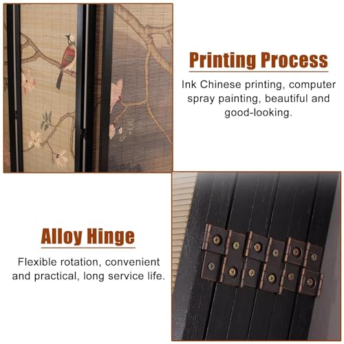 6 Panel Folding Privacy Screen, 175cm Tall L124