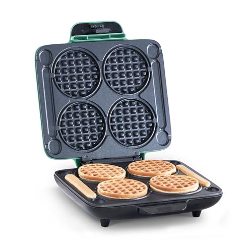 Aqua 4 Inch Non-stick Mini Waffle Maker W691815