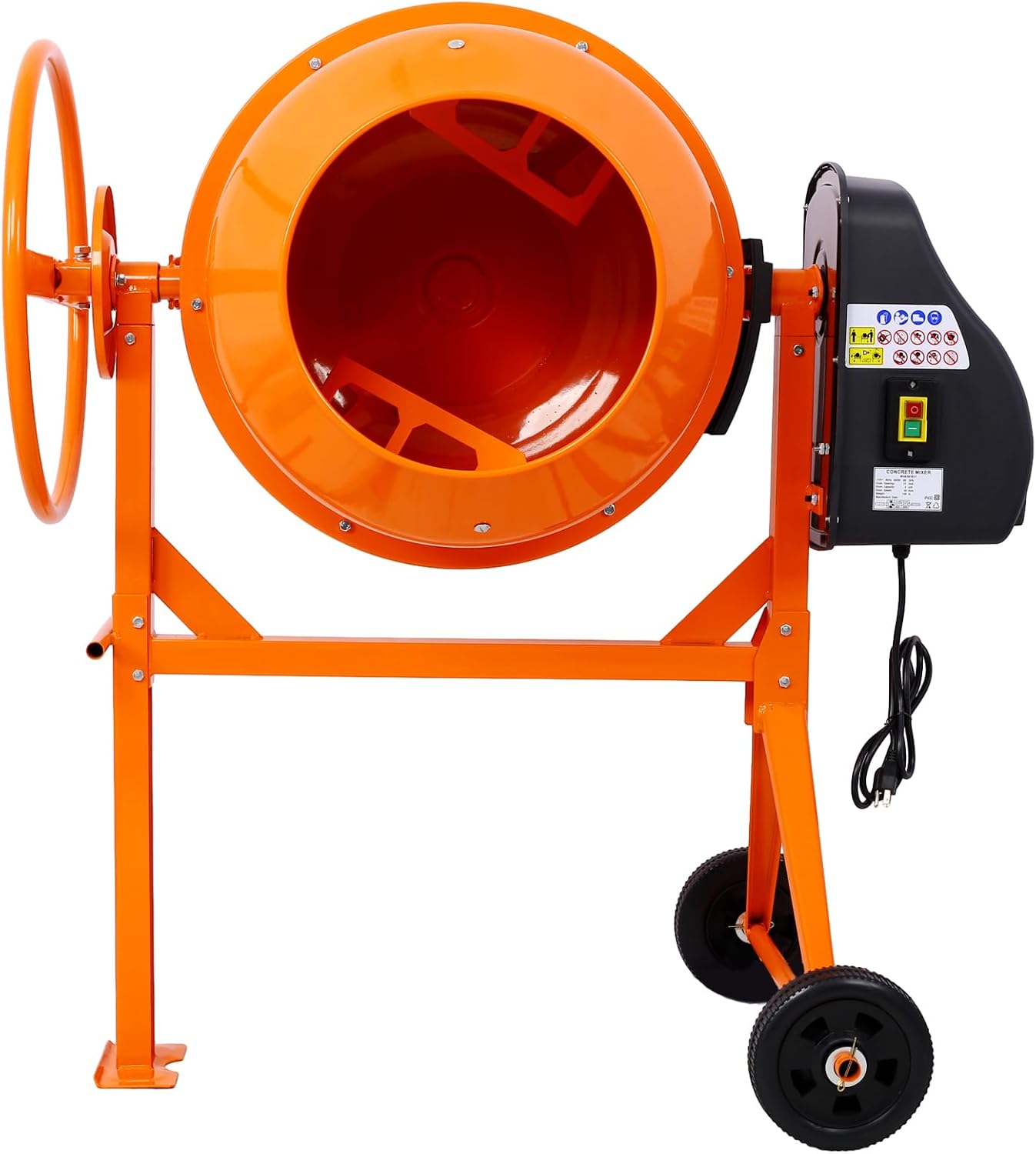 5 Cu. Ft Electric Concrete Mixer Machine Y848075