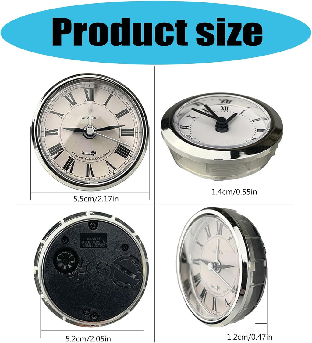 55mm Miniature Clock Face With Roman Display Clock Insert B58410