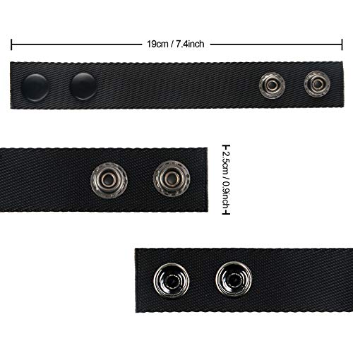 Nylon Belt Keeper with Double Snaps S5811