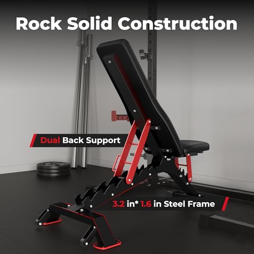 1200LBS Adjustable Weight Bench U585179