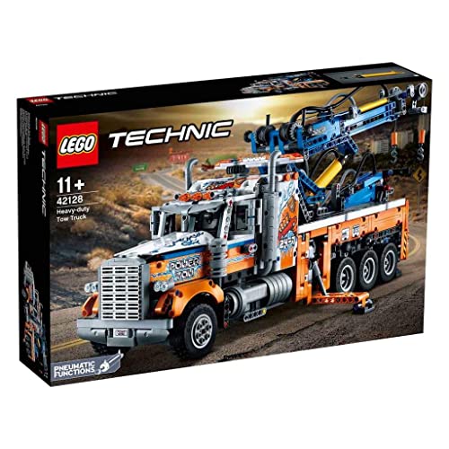 Heavy-Duty Tow Truck with Crane Building Set D81562