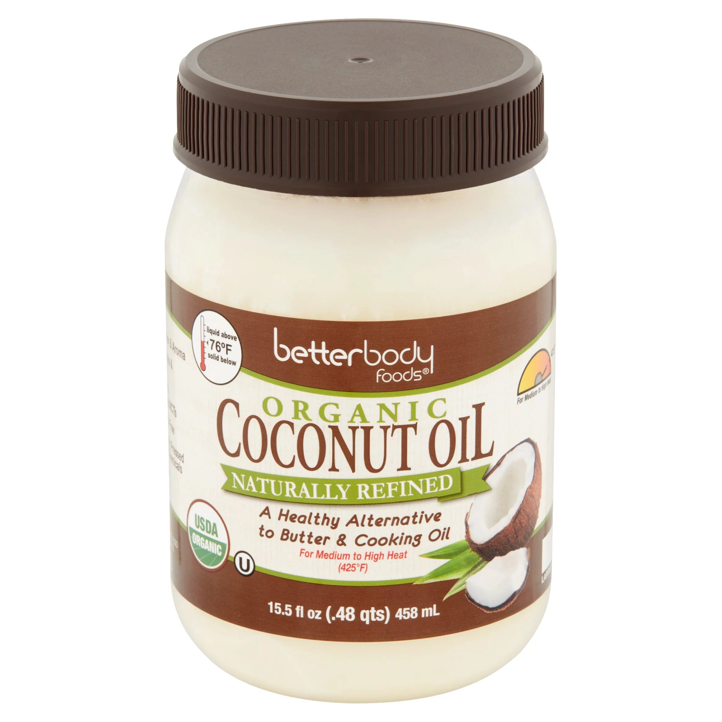 Organic Naturally Refined Coconut Oil, 15.5 fl oz, 6 pack Y16701