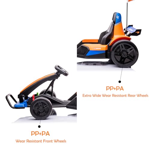 24V Electric Go Kart with 400W Motor, 2 Speeds Drift Kart O816471