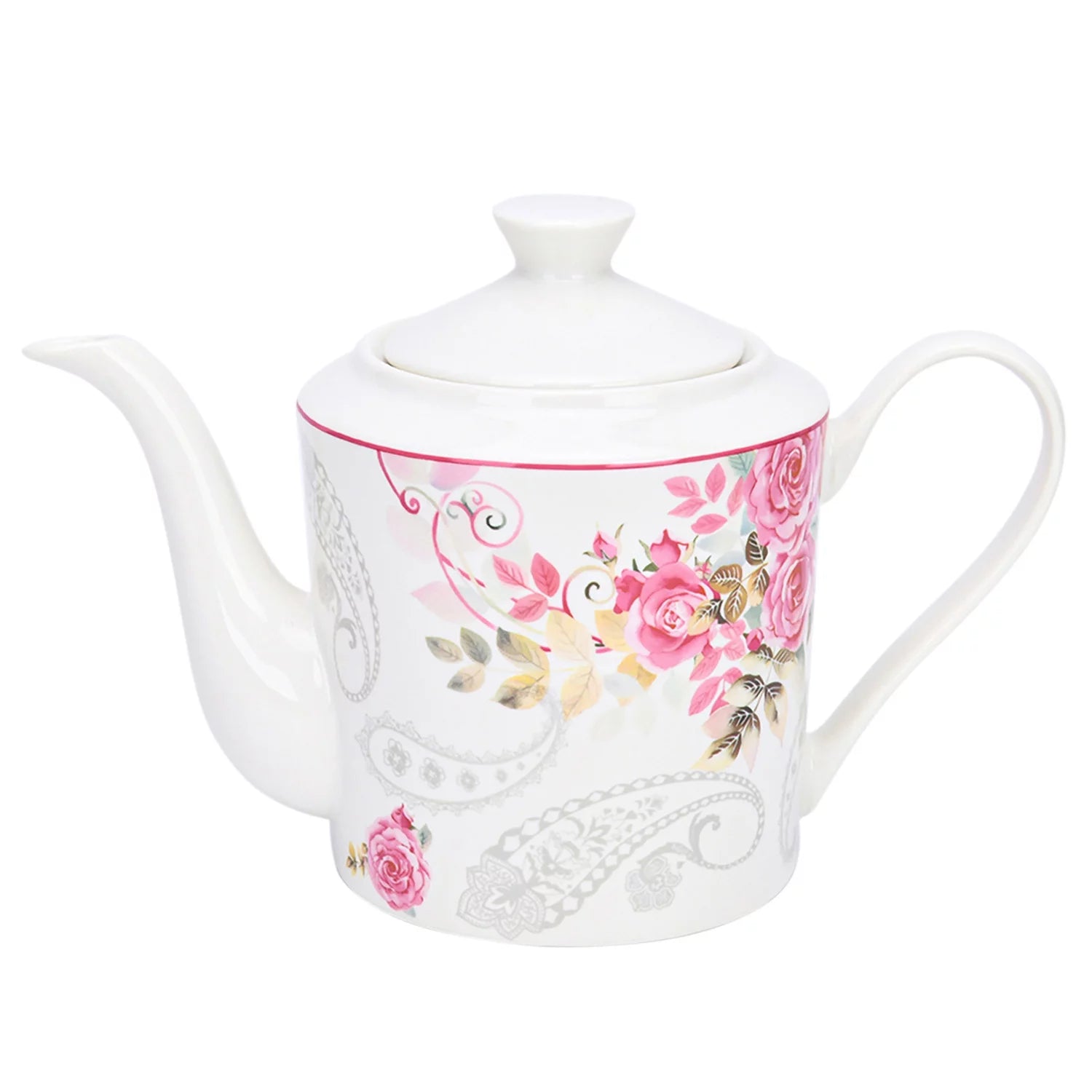 Bone China Floral Teapot 1.15-qt. Z674
