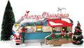 Snow Village Christmas Court Lit House Q8713