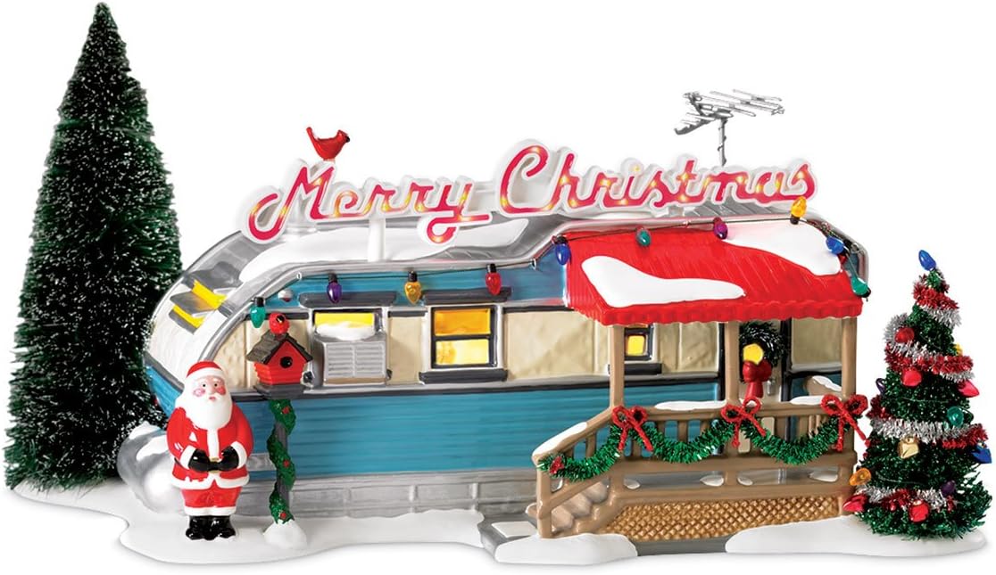 Snow Village Christmas Court Lit House Q8713