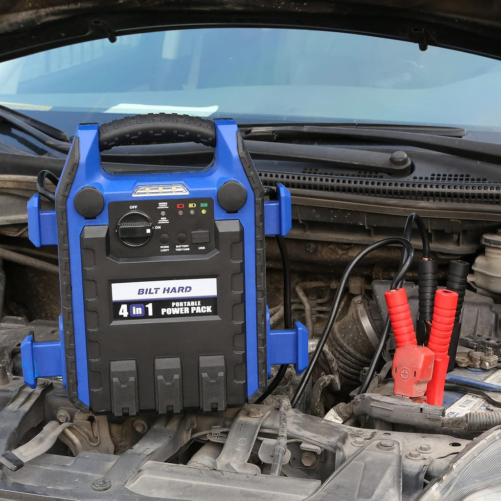 900 Peak/400 Instant Amps Portable Power Station Jump Starter with Air Compressor N4825