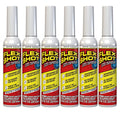 8 oz 6-Pack White Flexible Rubber Silicone Sealant Caulk P639