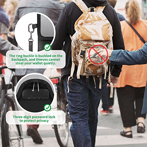 Blue Fireproof Document Bag with Lock H814730