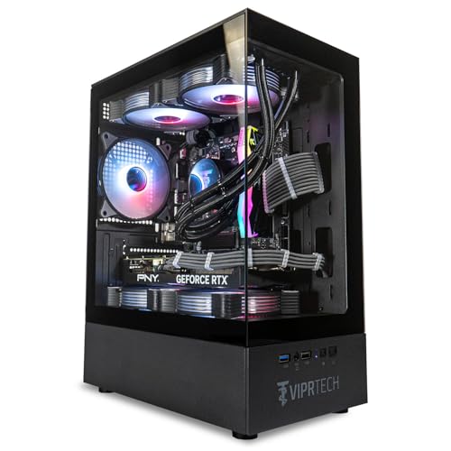 Black Liquid-Cooled Gaming Desktop PC A2610