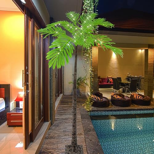 6FT Artificial Palm Tree with 120 LED Lights R23249