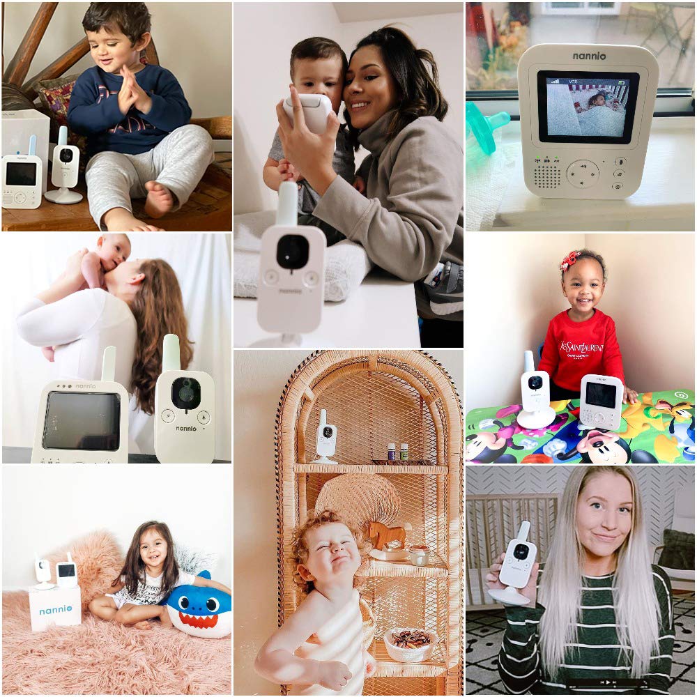 Video Baby Monitor with Camera and Audio, Auto Night Vision, Non-WiFi B560