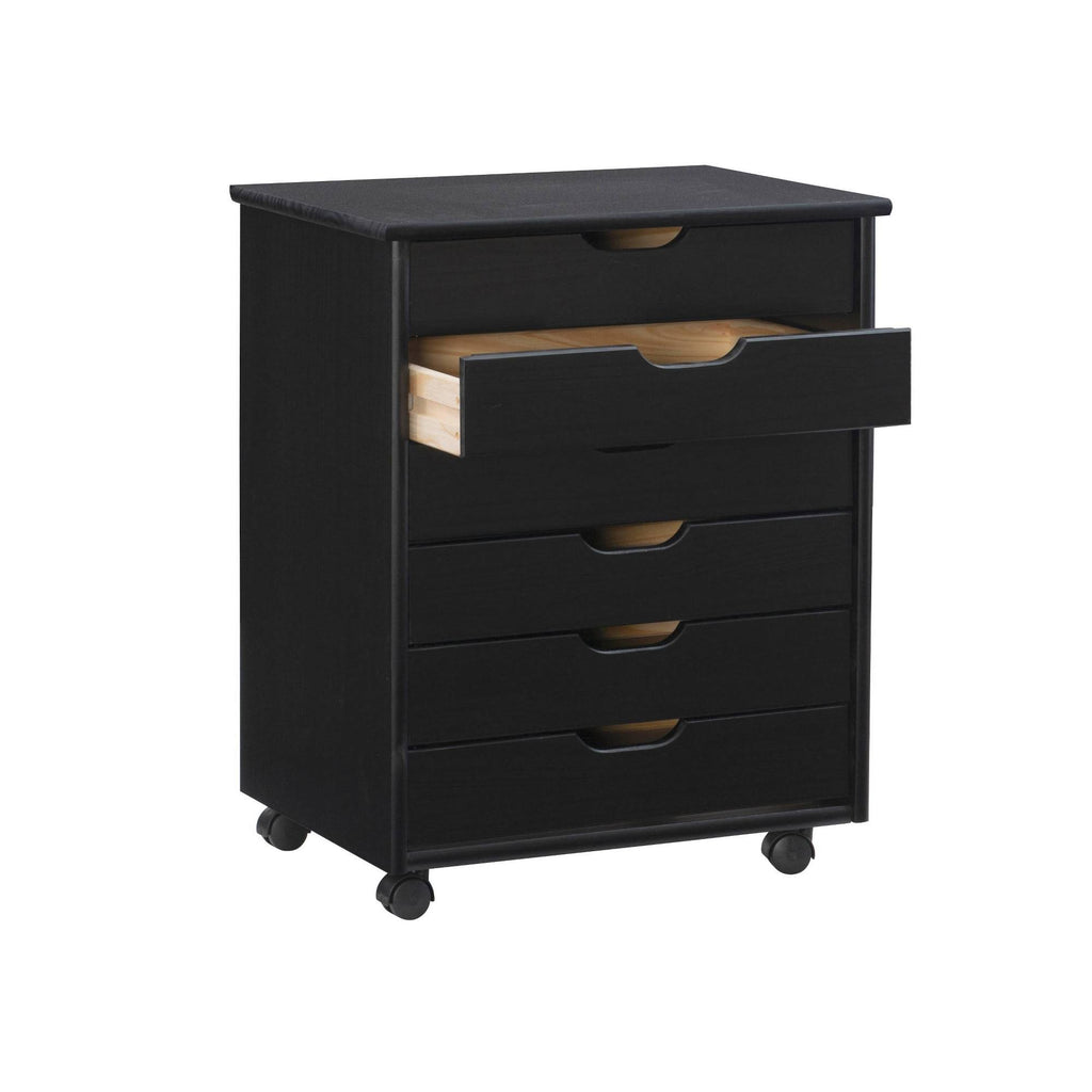 Black 6-Drawer Rolling Storage Cart H378