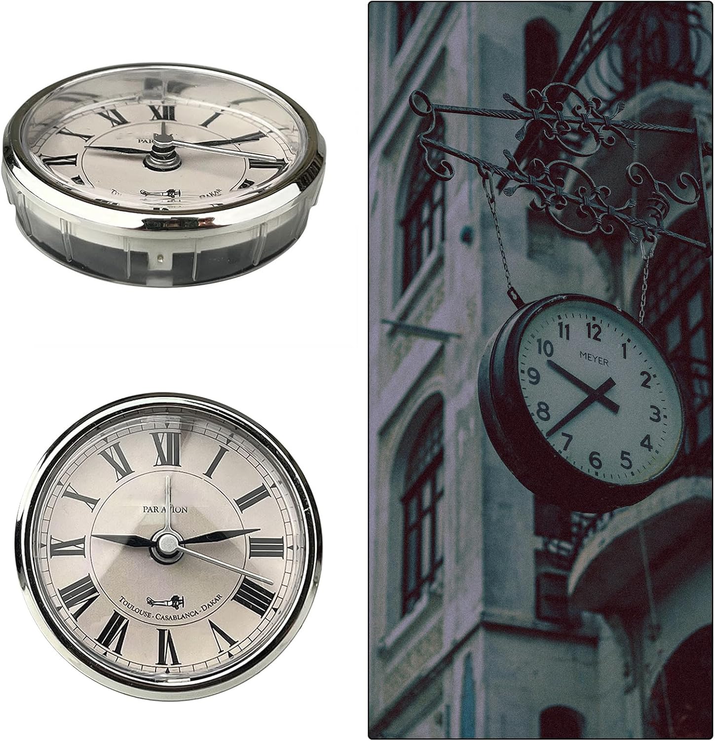 55mm Miniature Clock Face With Roman Display Clock Insert B58410