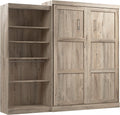 Queen Rustic Brown Wall Bed Y611307