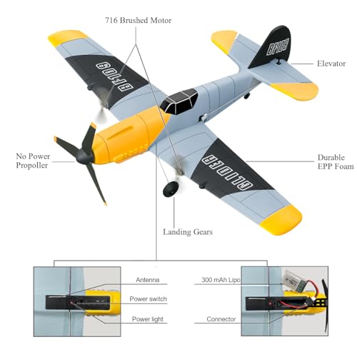 3 Channel RC Plane Remote Control Airplane Ready to Fly 2.4GHz Q2178