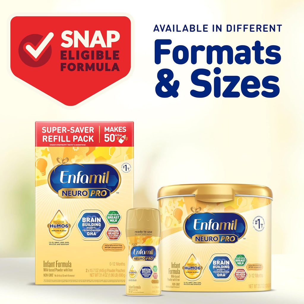 Baby Formula, Non-GMO, 36.4 Oz Refill Box + 8 Fl Oz Liquid (24 Count) K4596