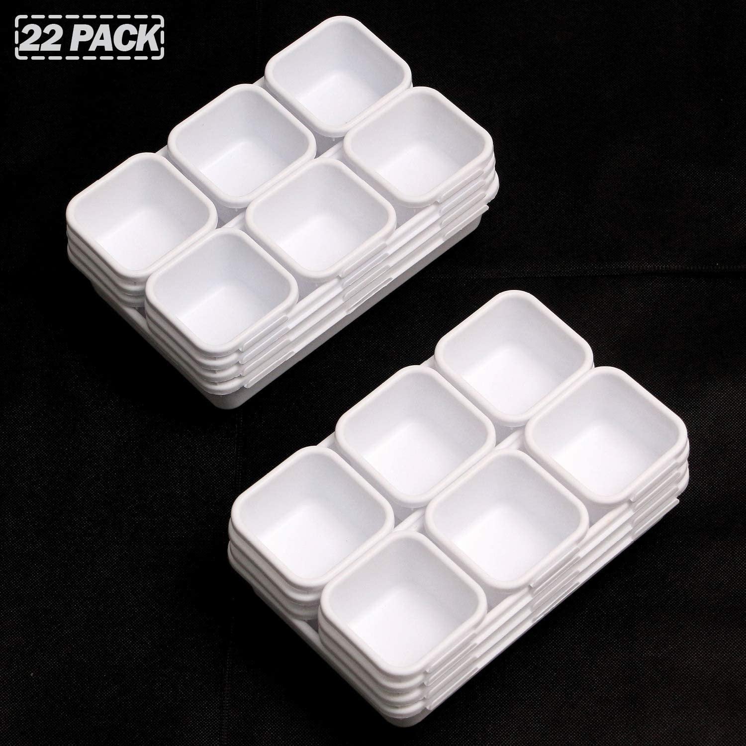 White Plastic Desk Drawer Organizer Set of 22 A6263