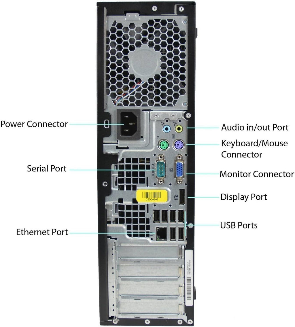 Small Form Factor Desktop Computer Intel Core i5-3470 3.2GHz Quad-Core 8GB RAM 500GB SATA Windows 10 Pro 64-Bit O587067