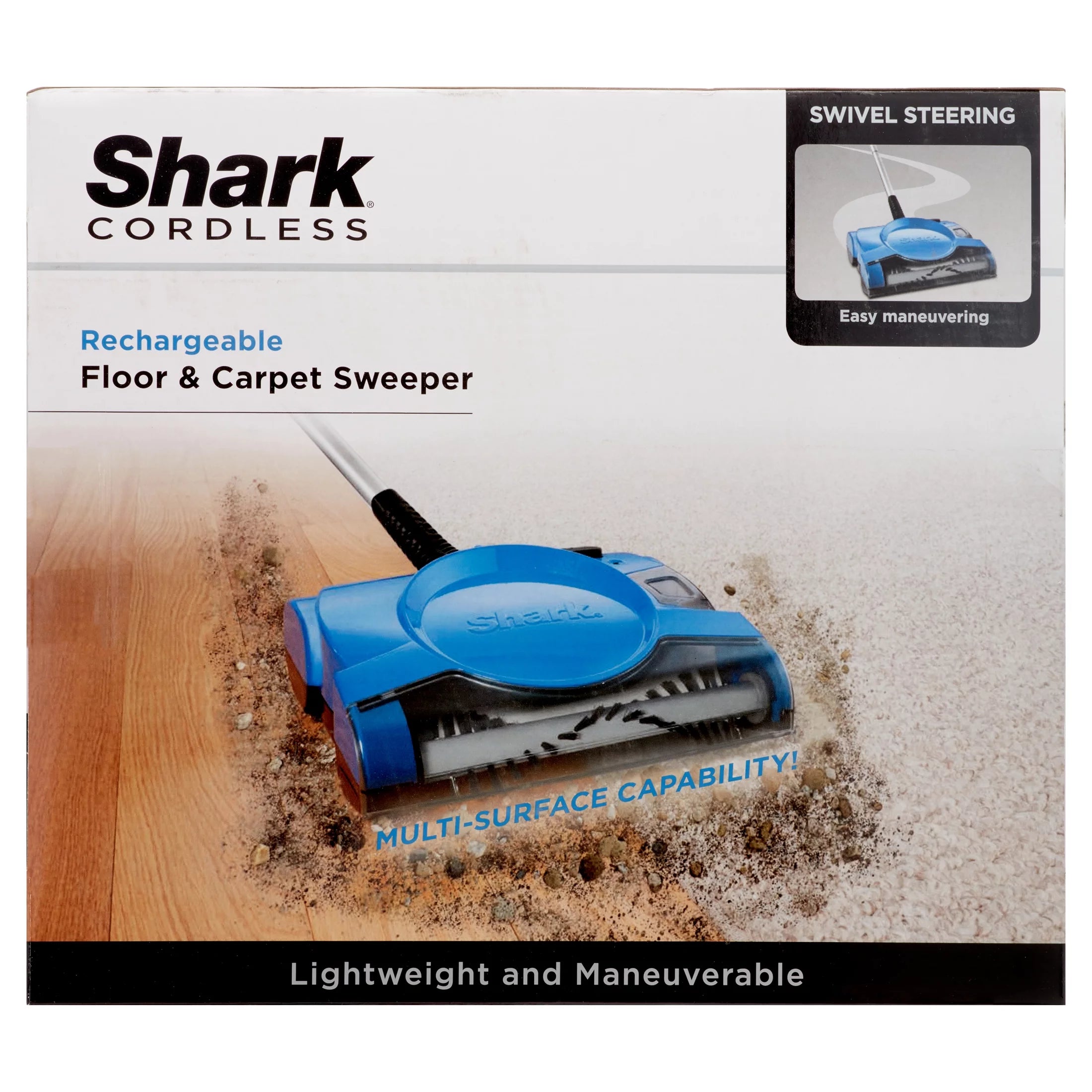 Lightweight 10 Inch Cordless Rechargeable Floor and Carpet Sweeper N5506
