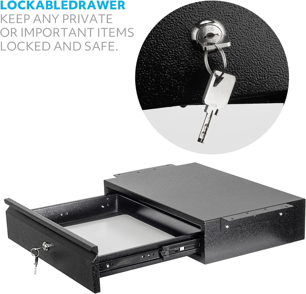 Steel Under Desk Drawer With Lock And Keys N91968