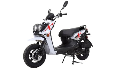 150cc Moped Scooter with 12 inch Aluminum Wheels (Black) K9714