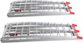 7.5ft 2Pcs Aluminum Folding Ramps with Support Legs & Load Straps I1928