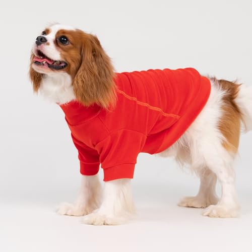 3 Pack Fleece Dog Sweater, Burgundy Red, Green, Navy Blue, Medium M347